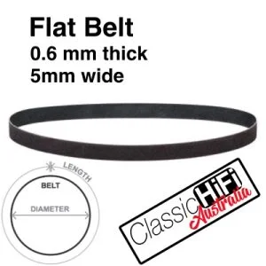 205x.6x5mm Turntable Belt