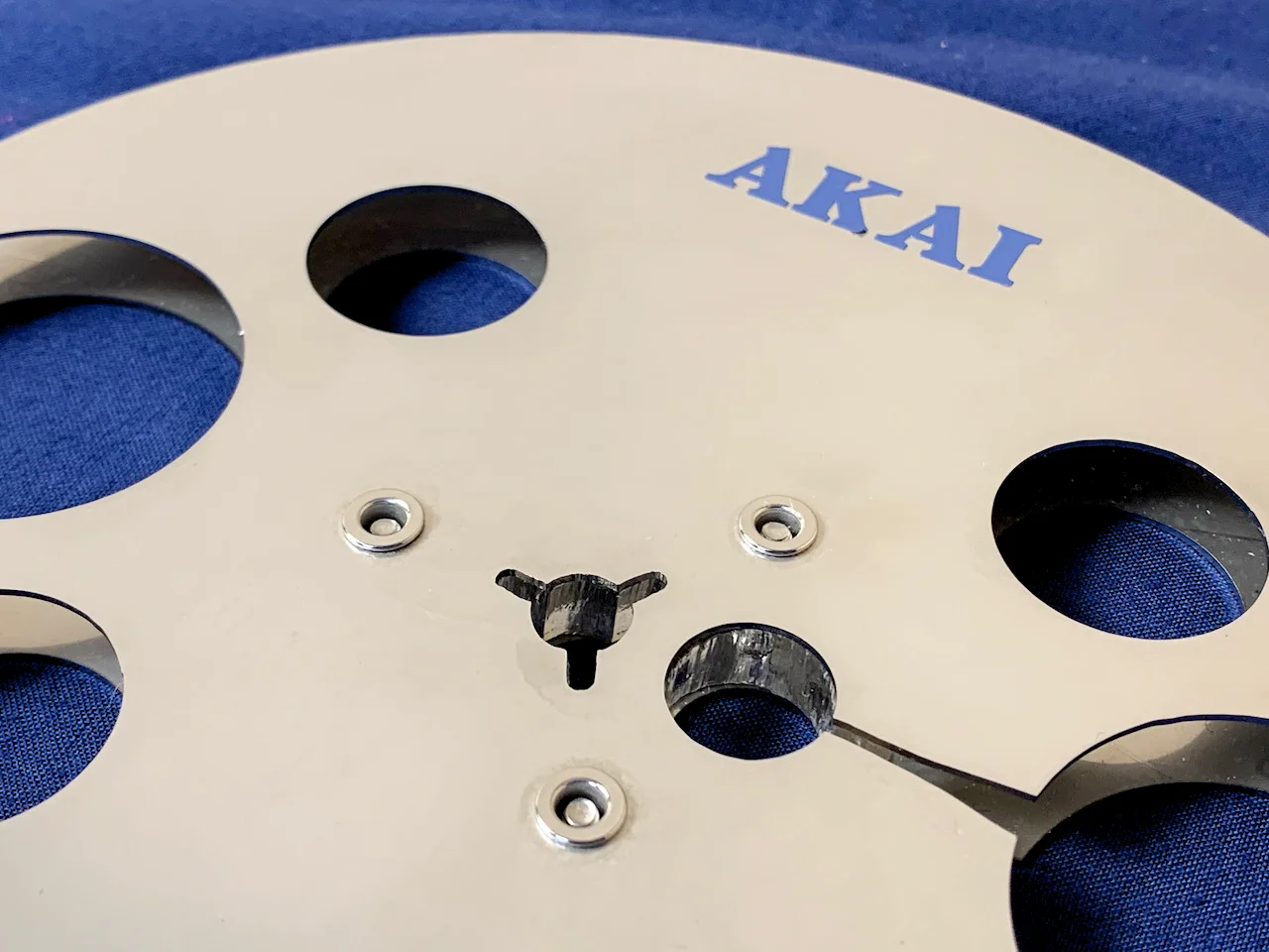 7" Akai Stainless Steel Reel empty / Take Up Spool (brand new) - Image 2
