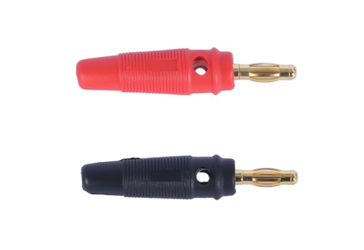 Pair of Banana Plugs (gold plated)