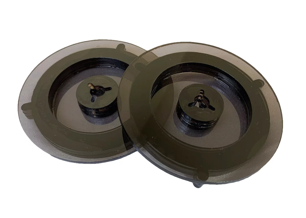 Acrylic ReVox NAB HUB Adapters Smokey Grey