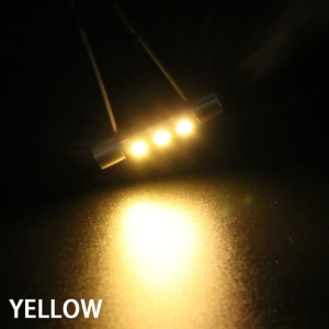 Yellow 8V LED Fuse Style Lamps for Vintage Audio Receivers