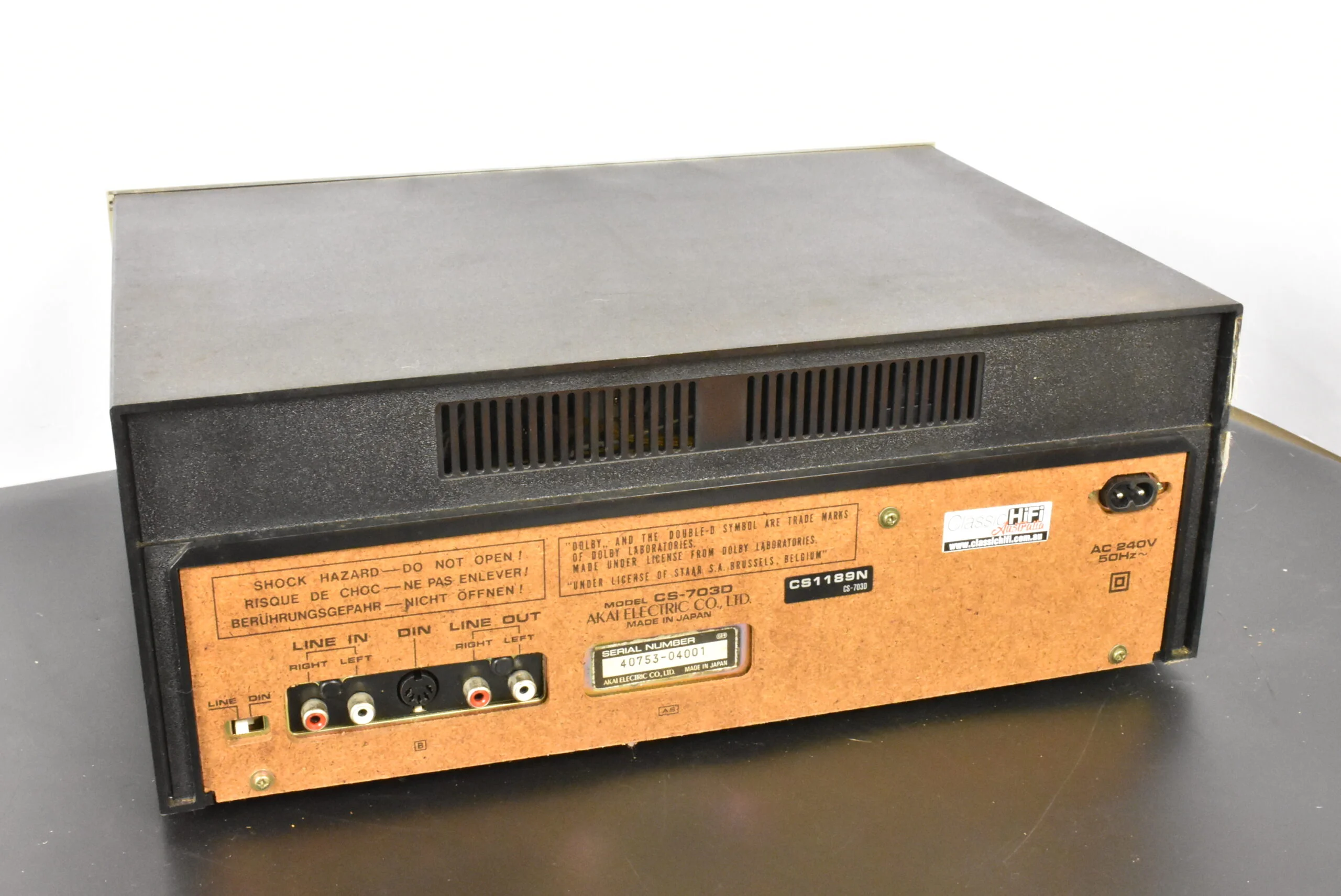 AKAI CS-703D SET 2 Courroies Stereo Cassette Deck Européen Suprême Qualité EUR 12,50 - FR