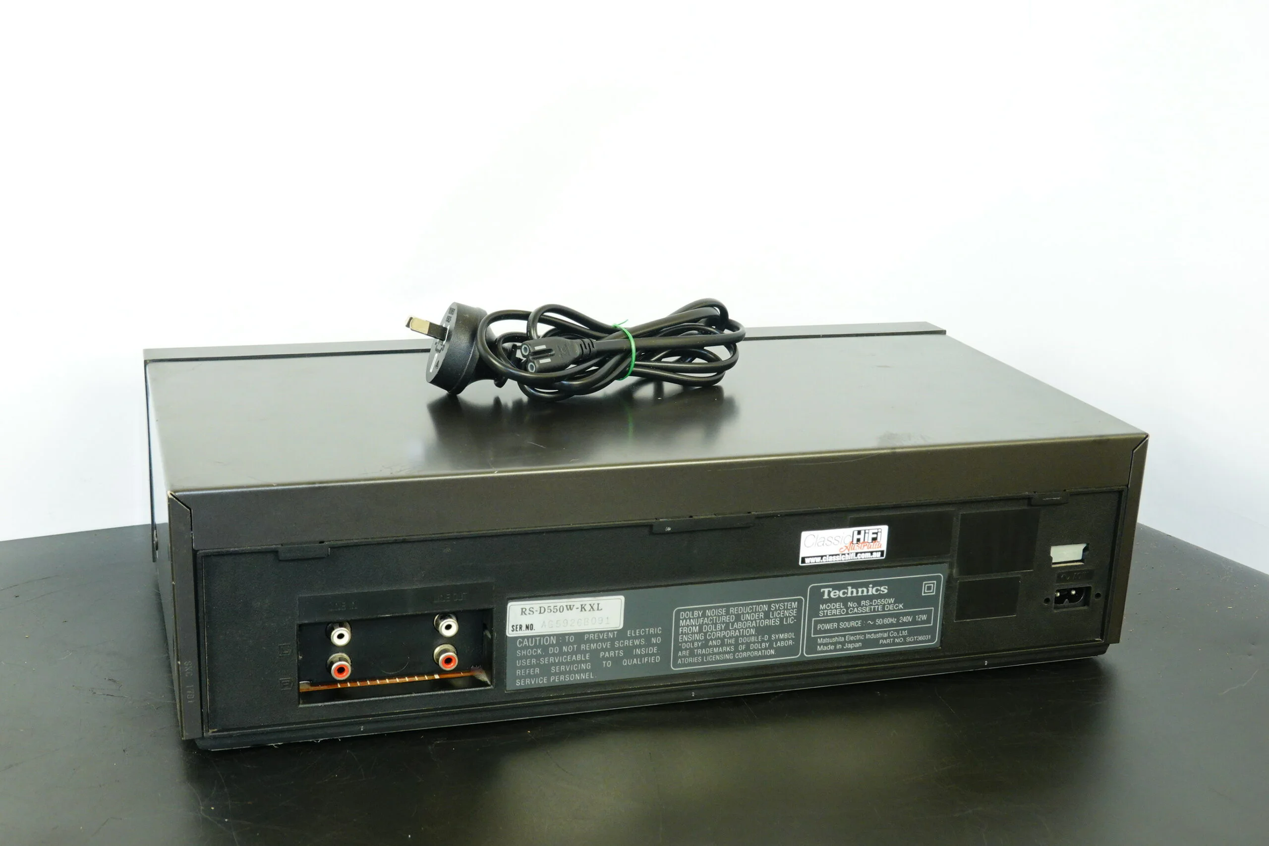 Technics RS-D550W Double Cassette Deck - Image 3