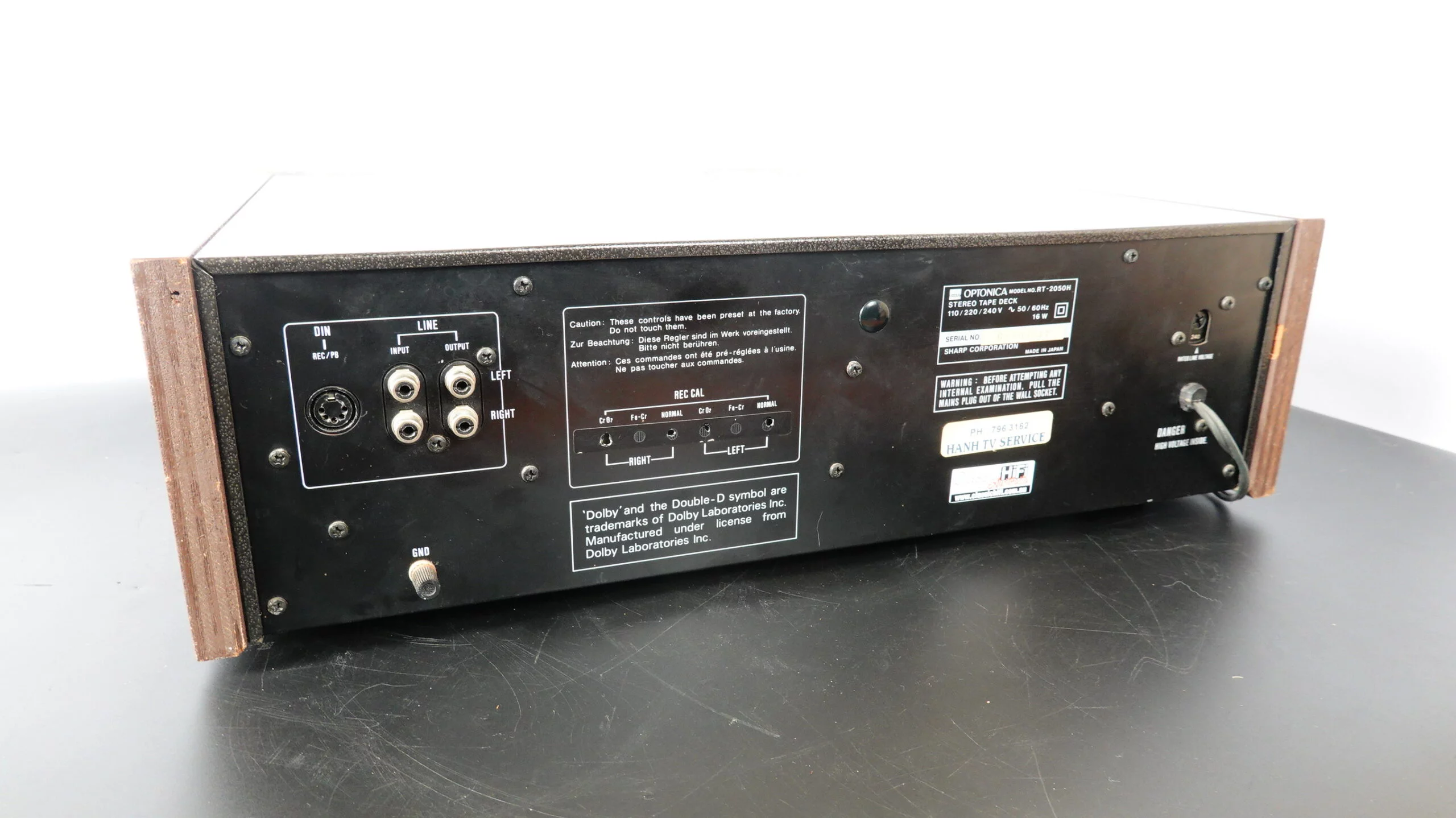 Sharp Optonica RT-2050 Cassette Deck (serviced) - Image 8