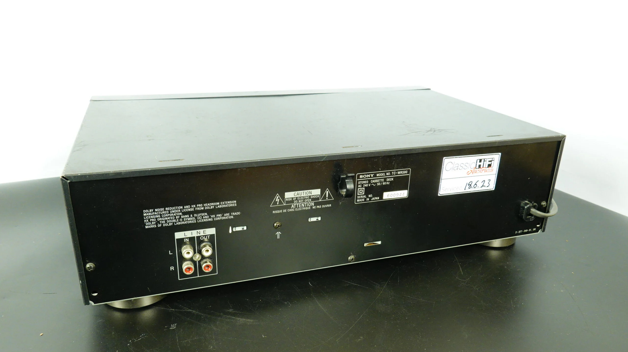 SONY TC-WR590 Double Cassette Deck (serviced) - Image 5