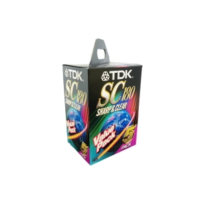 TDK 180 Minutes VHS Tape (5 pack)
