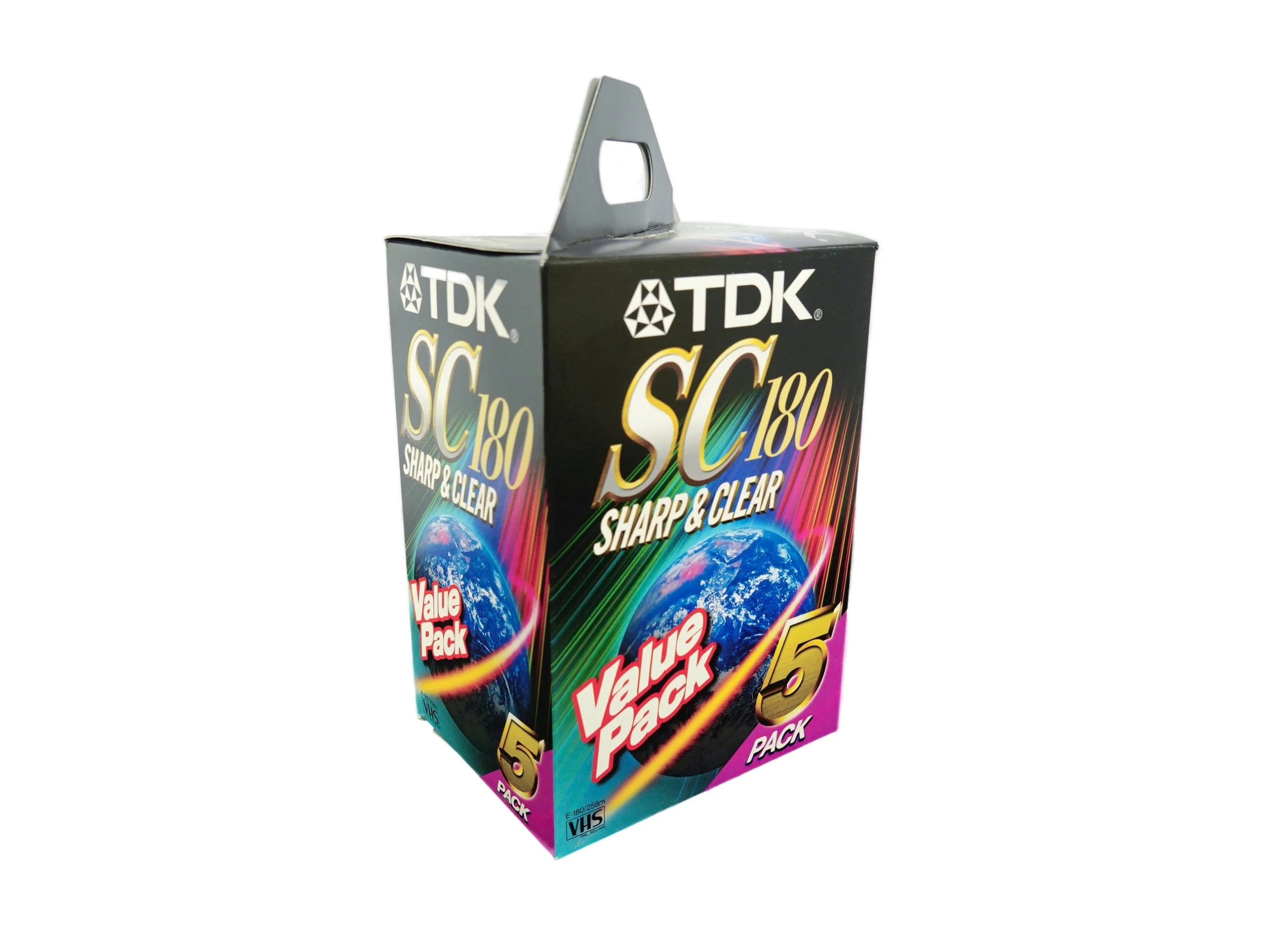 TDK 180 Minutes VHS Tape (5 pack)