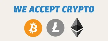 We accept cryptocurrencies