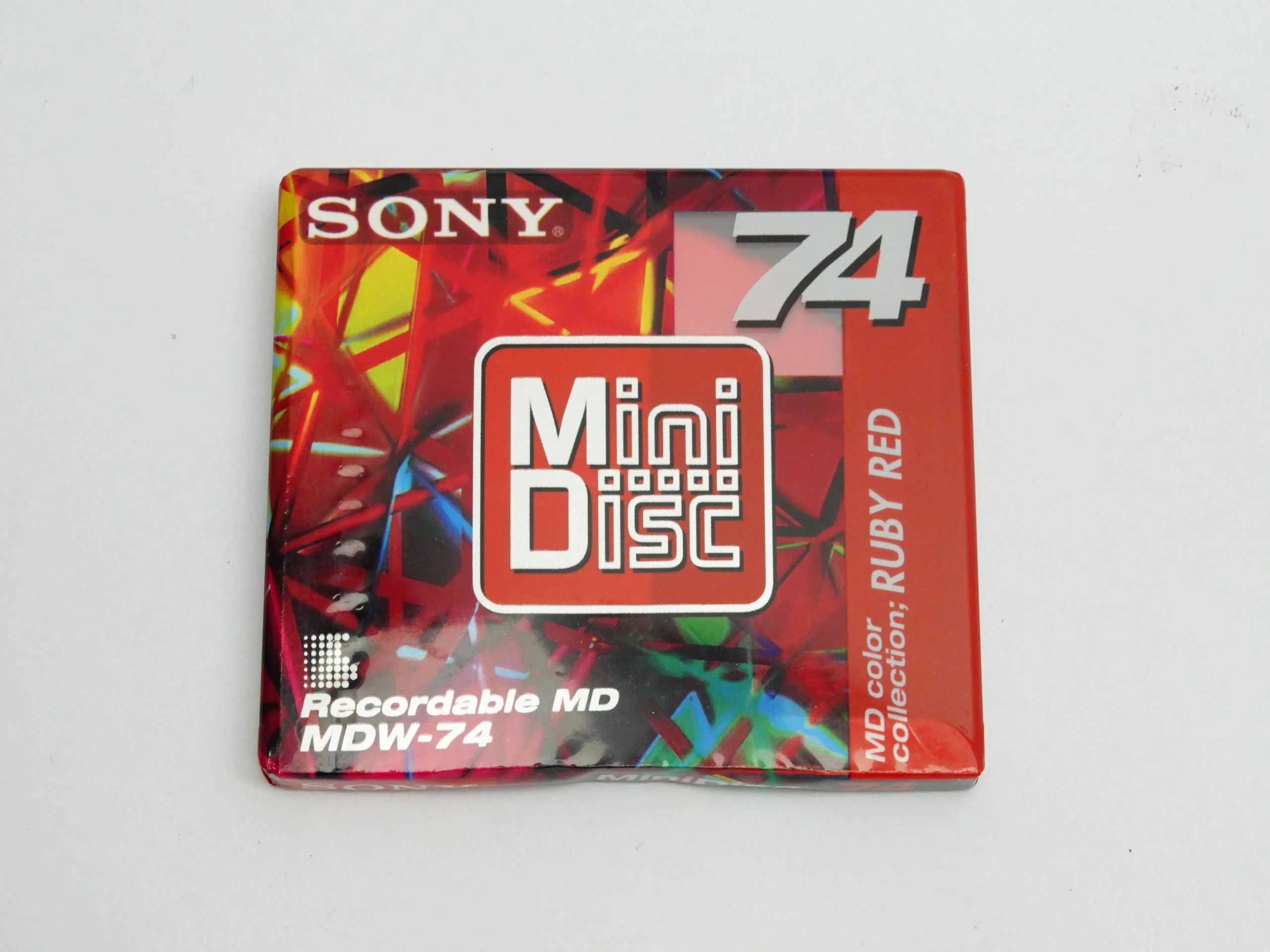 Lot De 4 MiniDiscs Sony Japon 74 Minutes, Scellés, Collection Couleurs Variées