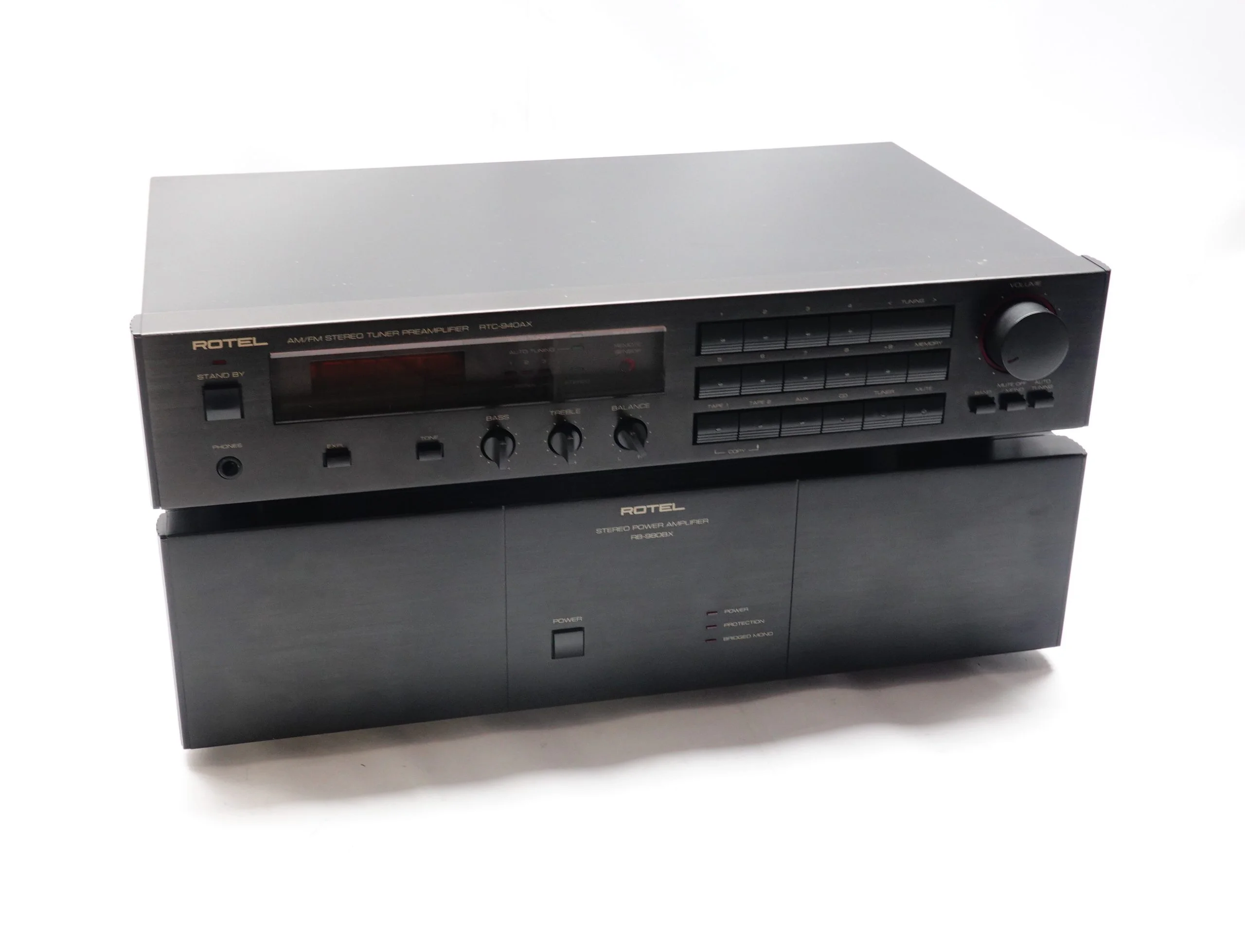 ROTEL RB980BX & RTC-940AX Pre-Amp + Power Amp Combo