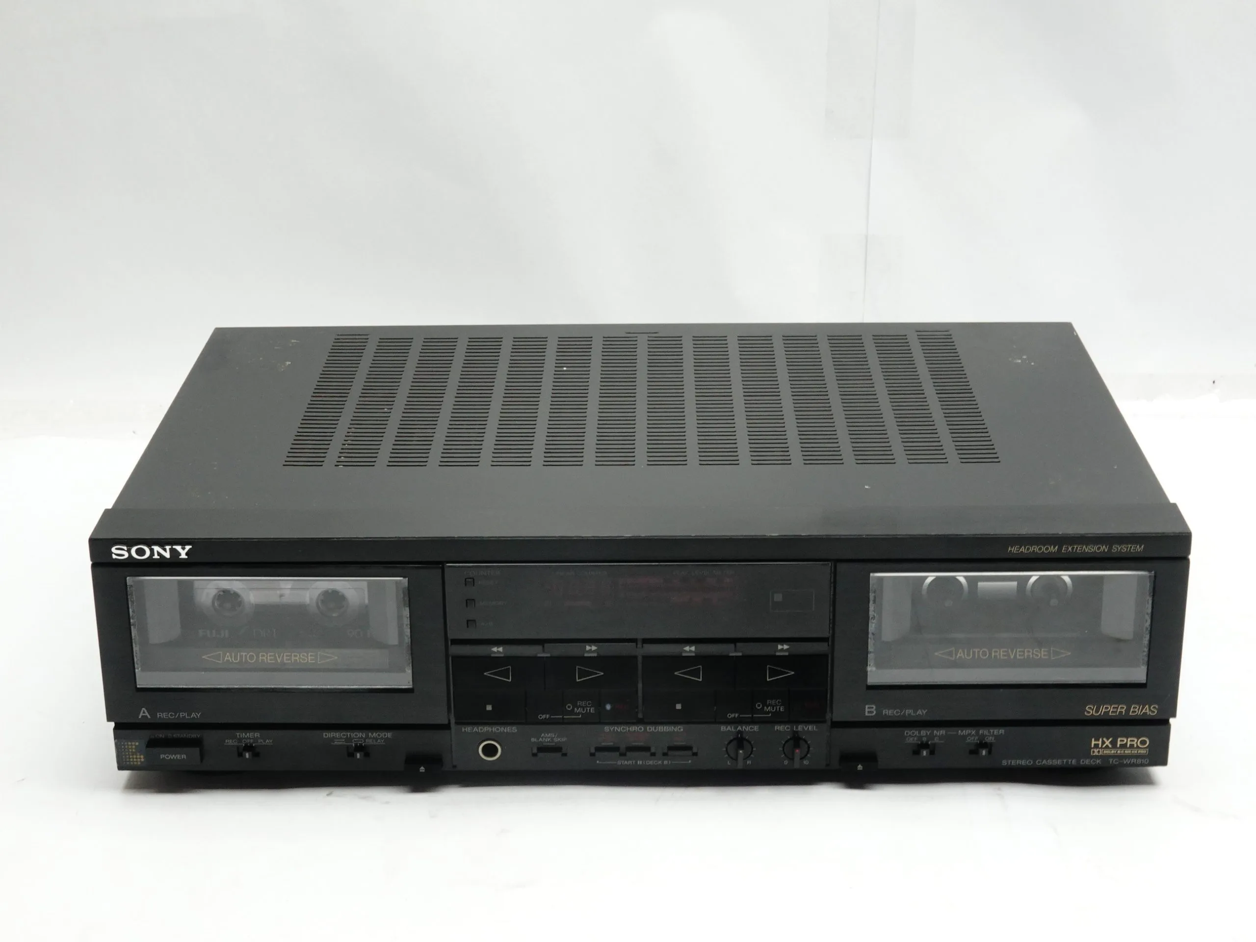 SONY TC-WR810 Double Cassette Deck - Image 2