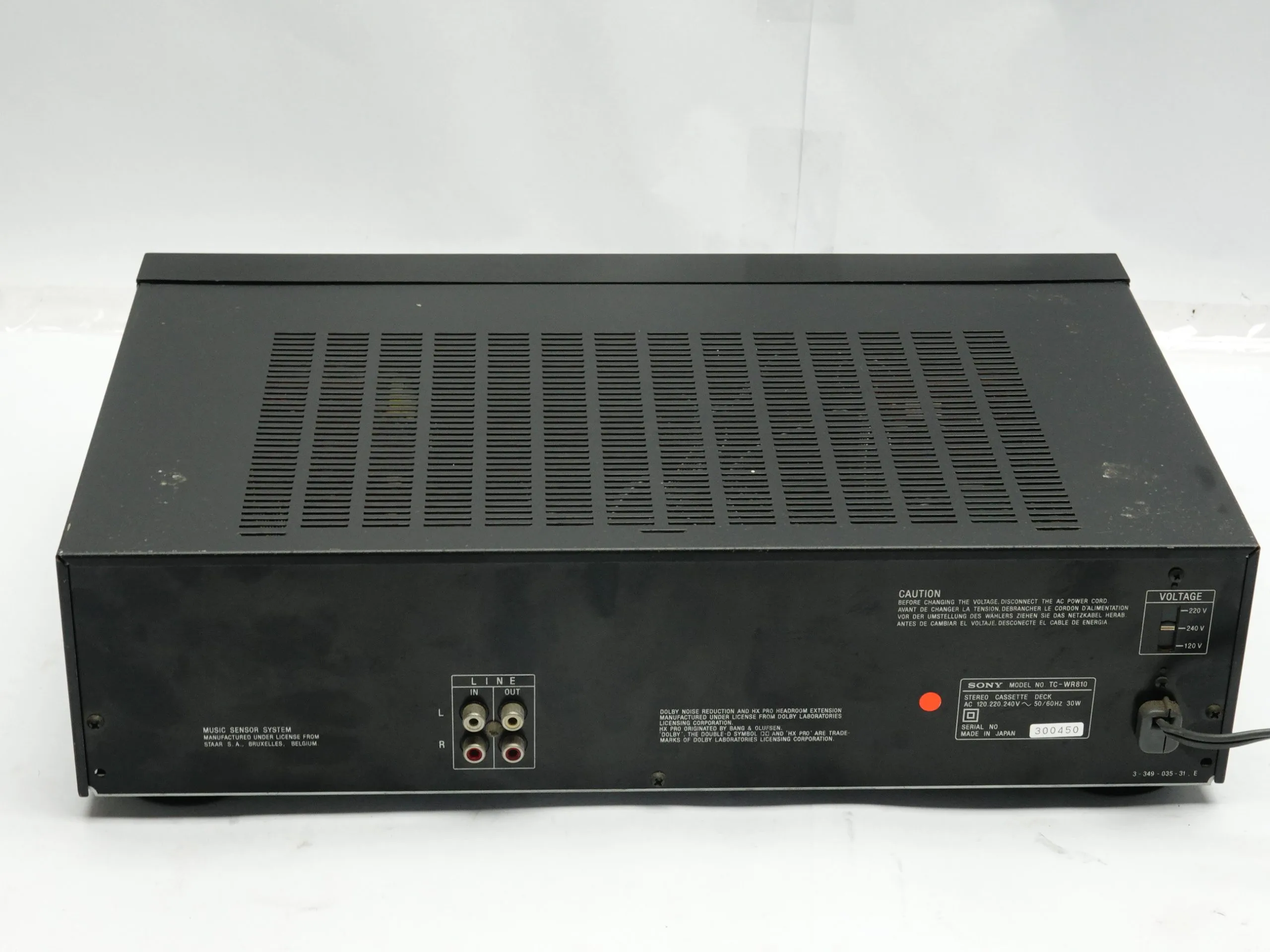 SONY TC-WR810 Double Cassette Deck - Image 4