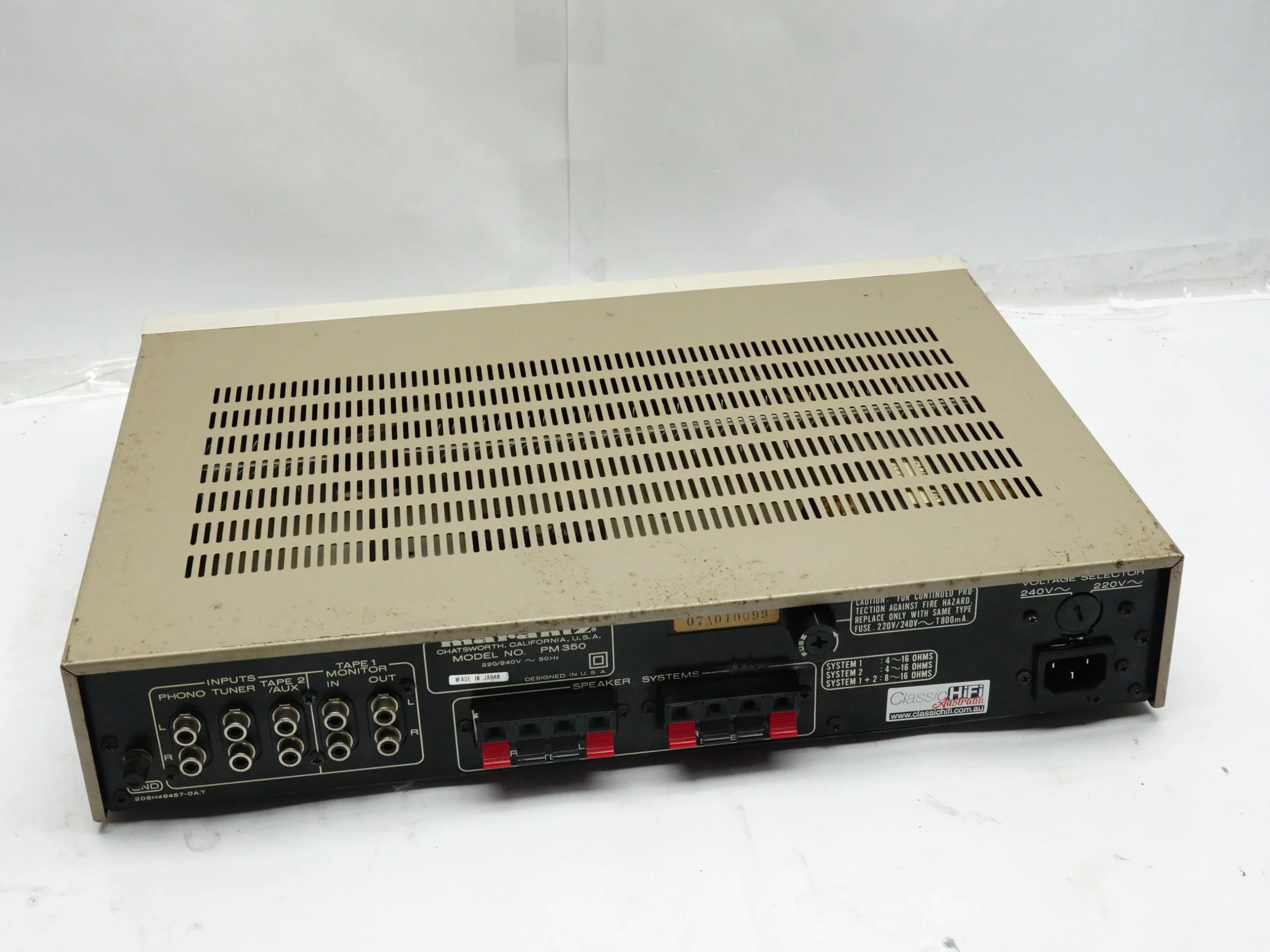 Marantz PM350 Amplifier – Classic HiFi.com.au