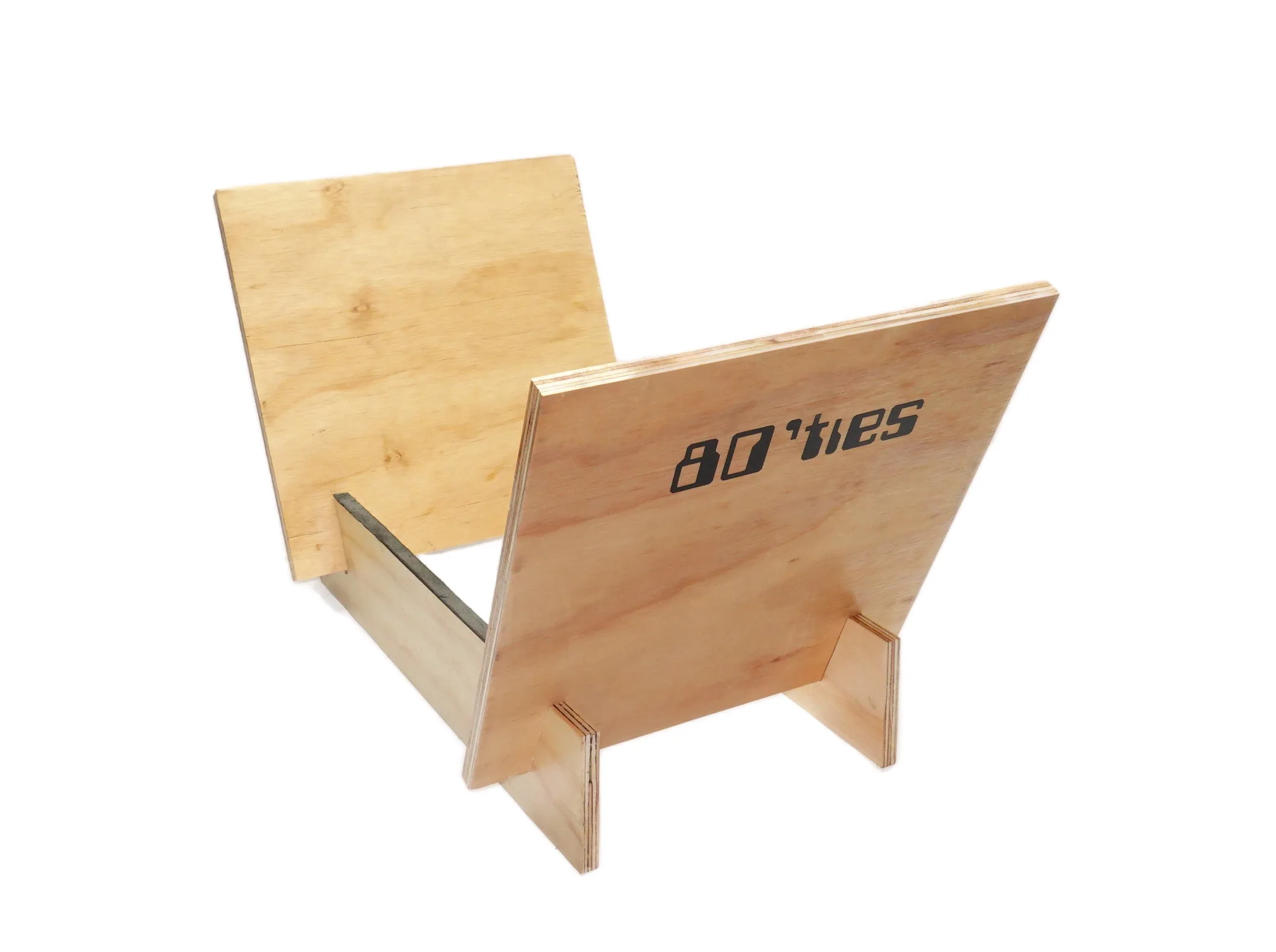 Record Stand with Leather Protector (fits 100 records) - Image 2