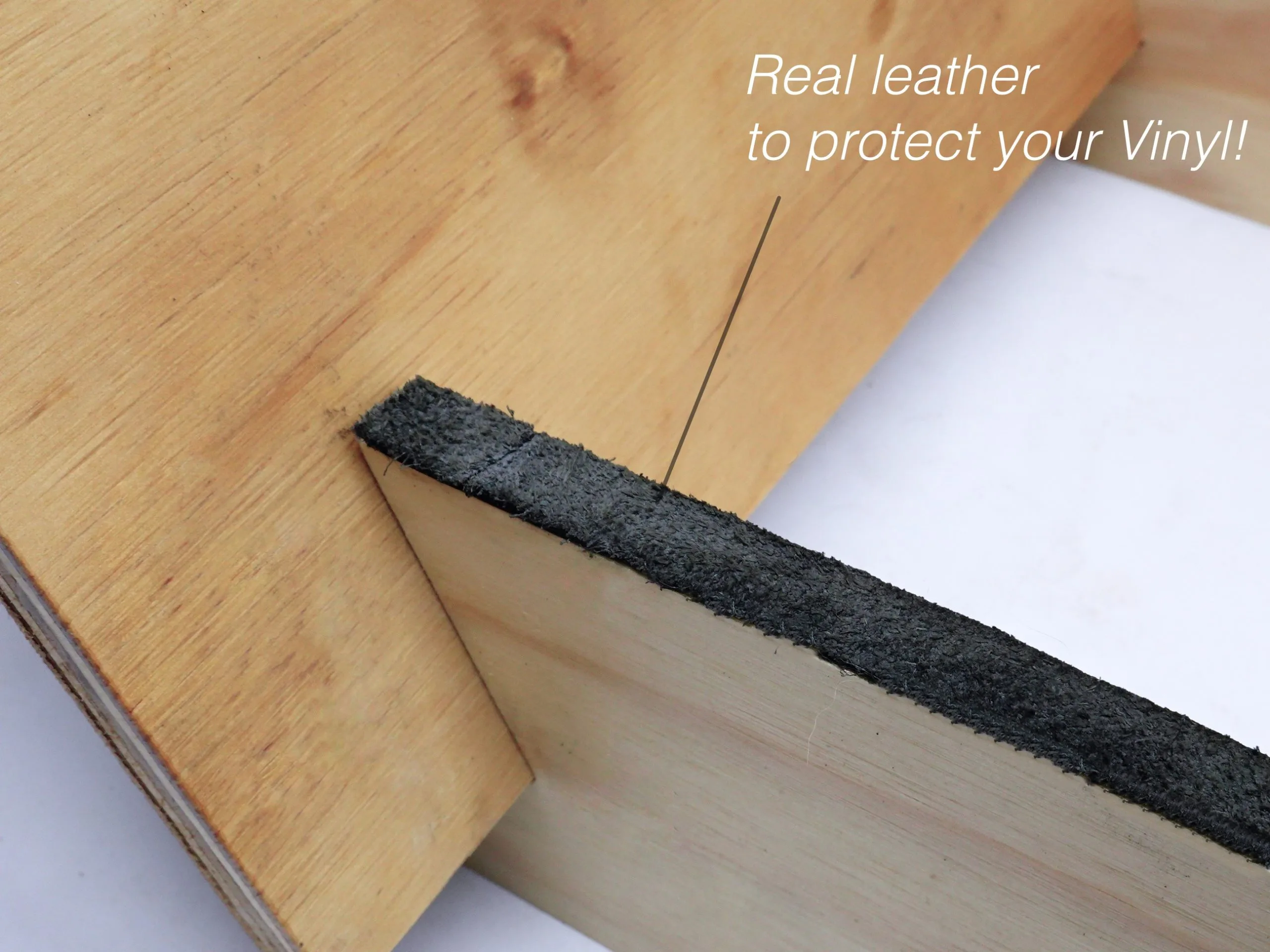 Record Stand with Leather Protector (fits 100 records) - Image 5