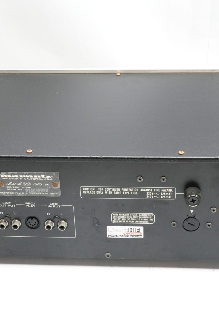 Marantz SD-1000 Two Speed Cassette Deck - Image 5