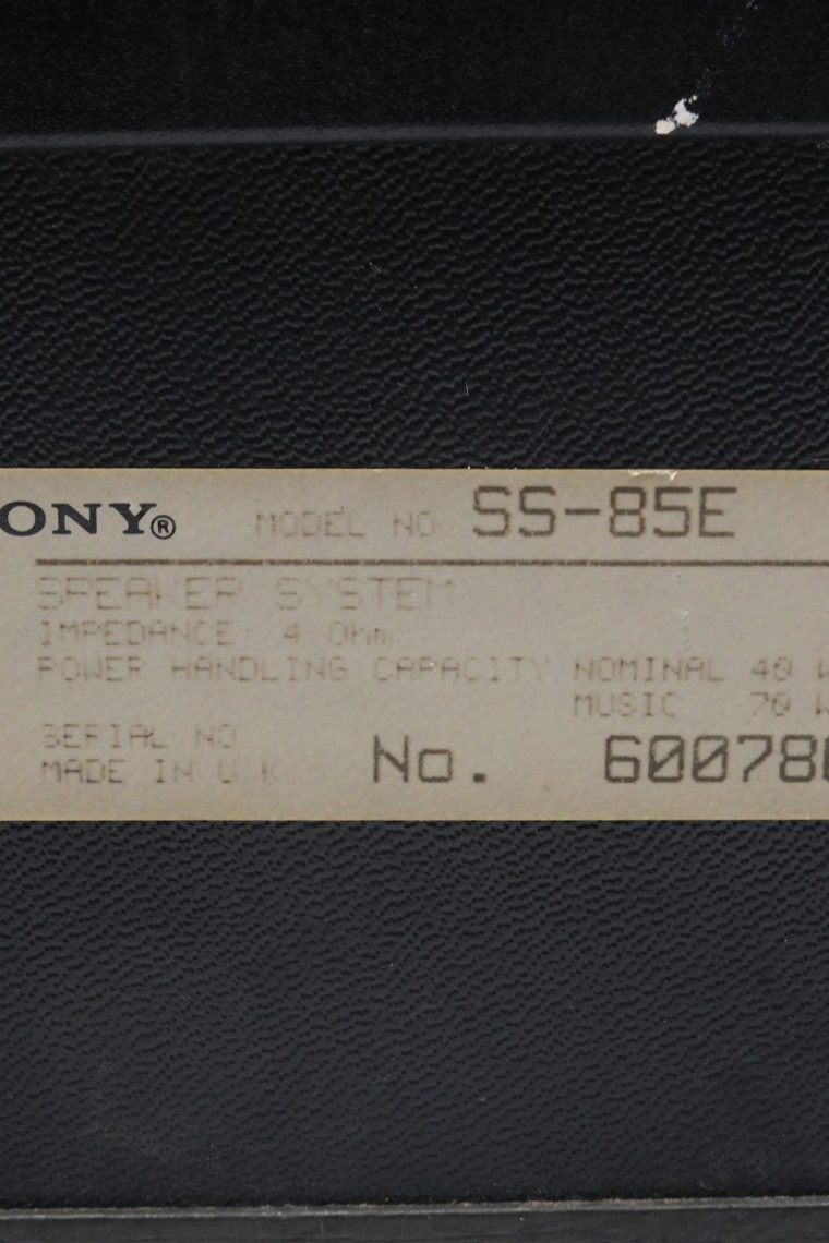 SONY SS-85E Bookshelf Speakers - Image 4