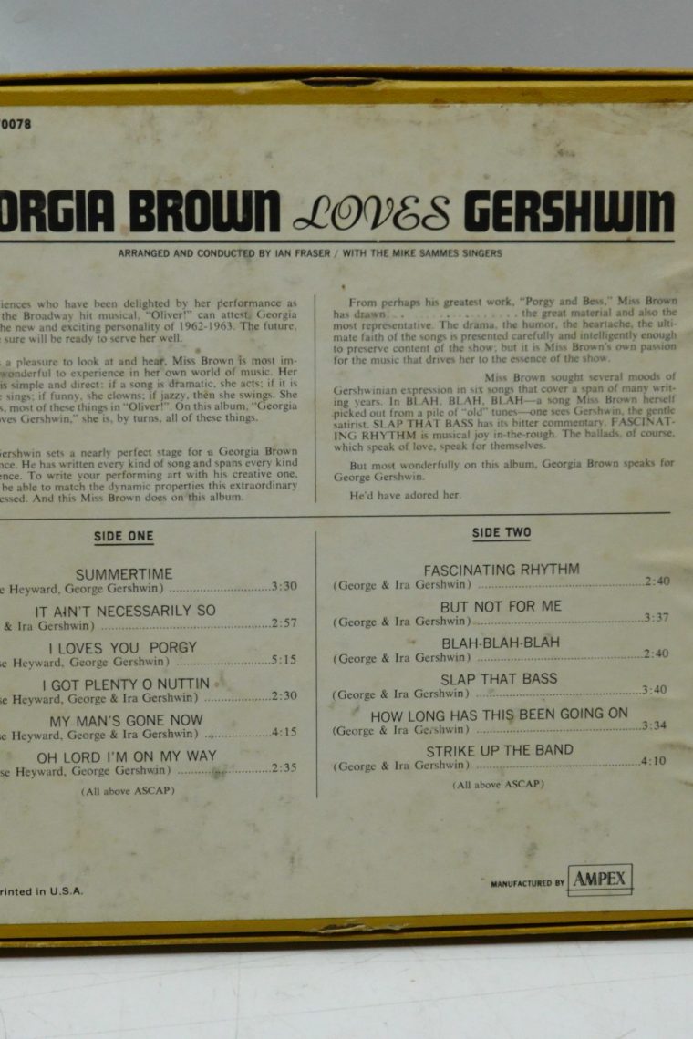 Georgia Brown - Loves Gershwin - Image 2