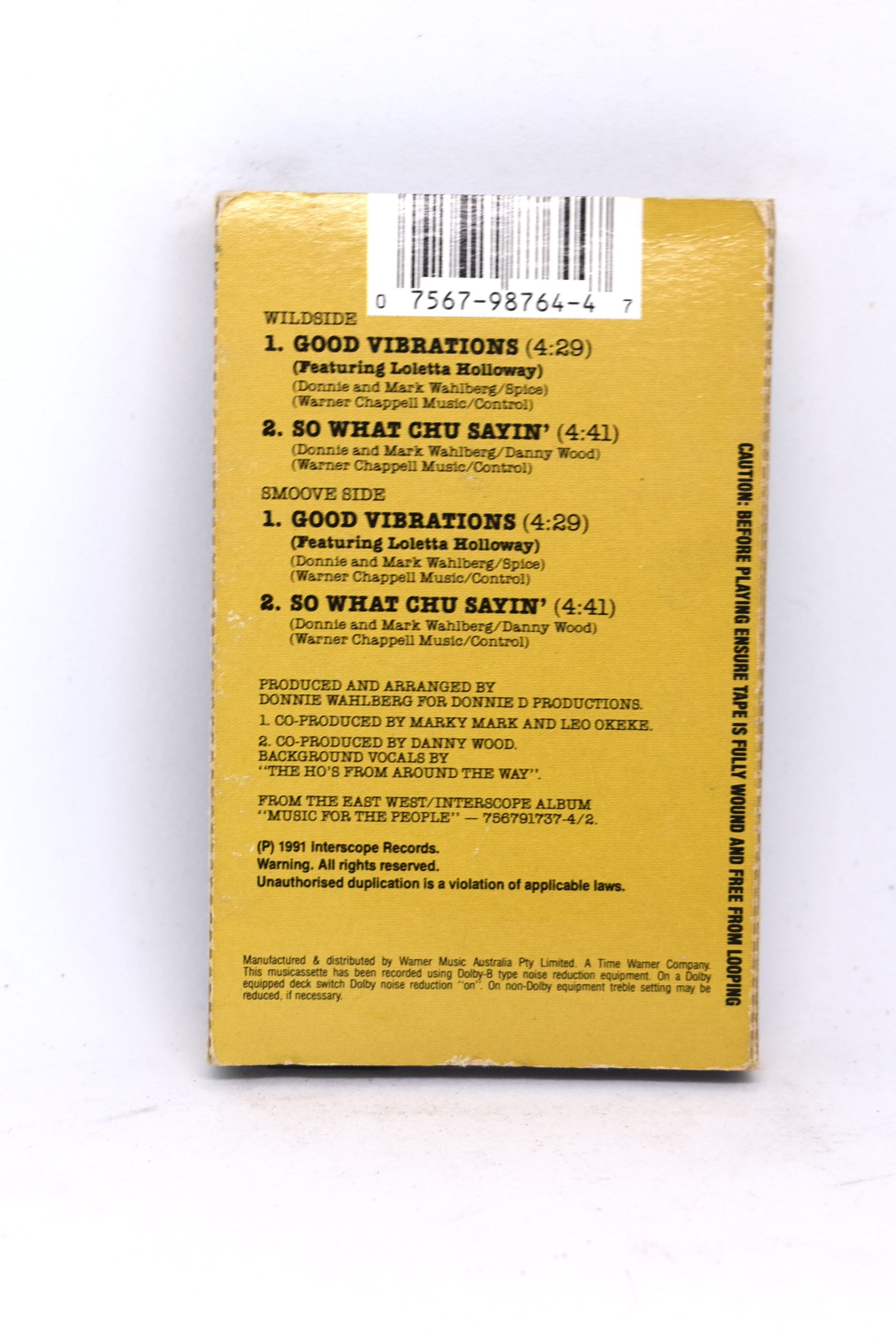 Marky Mark - Good Vibrations (cassingle) - Image 2