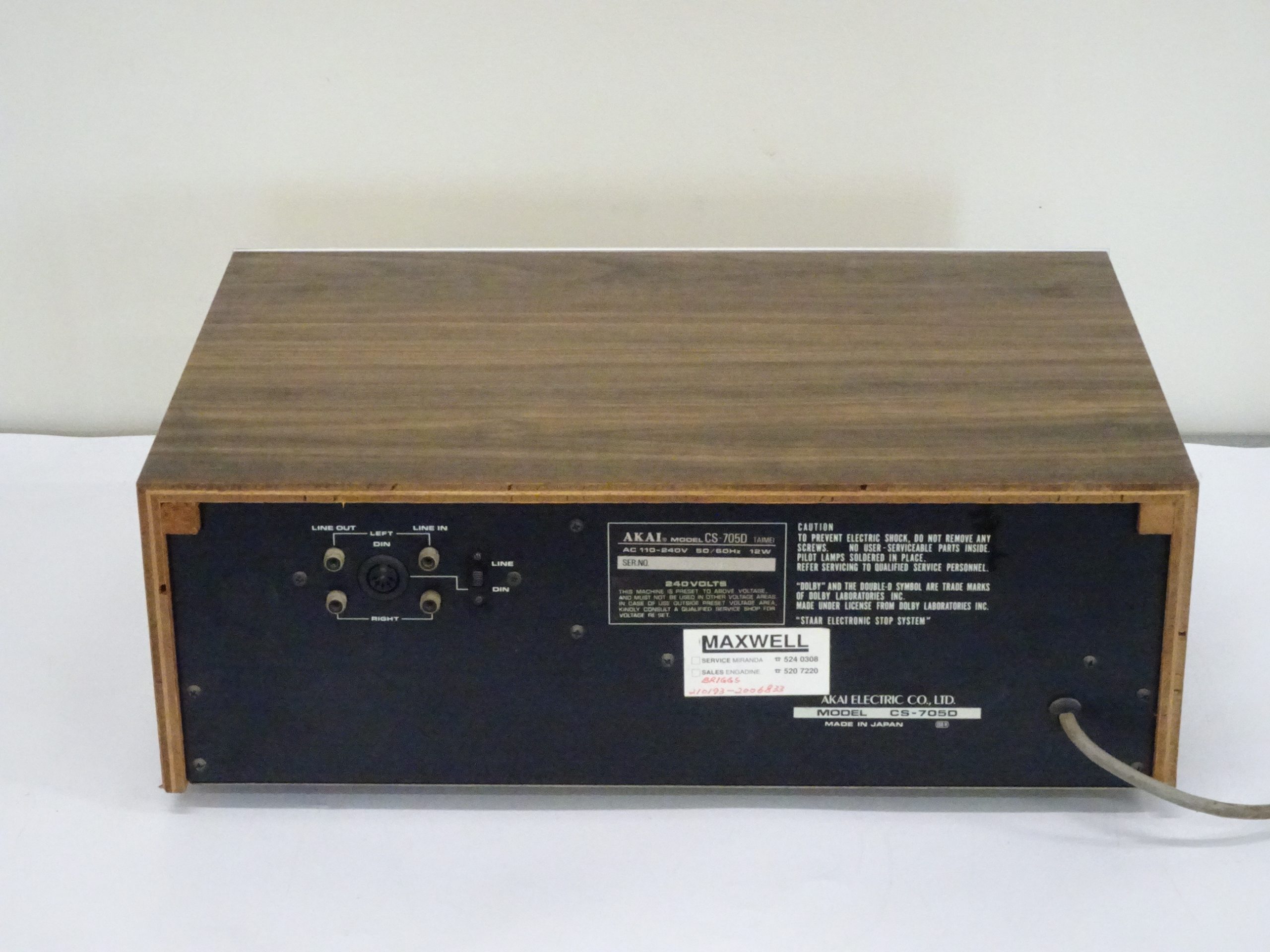 AKAI CS-705D Cassette Deck - Image 6