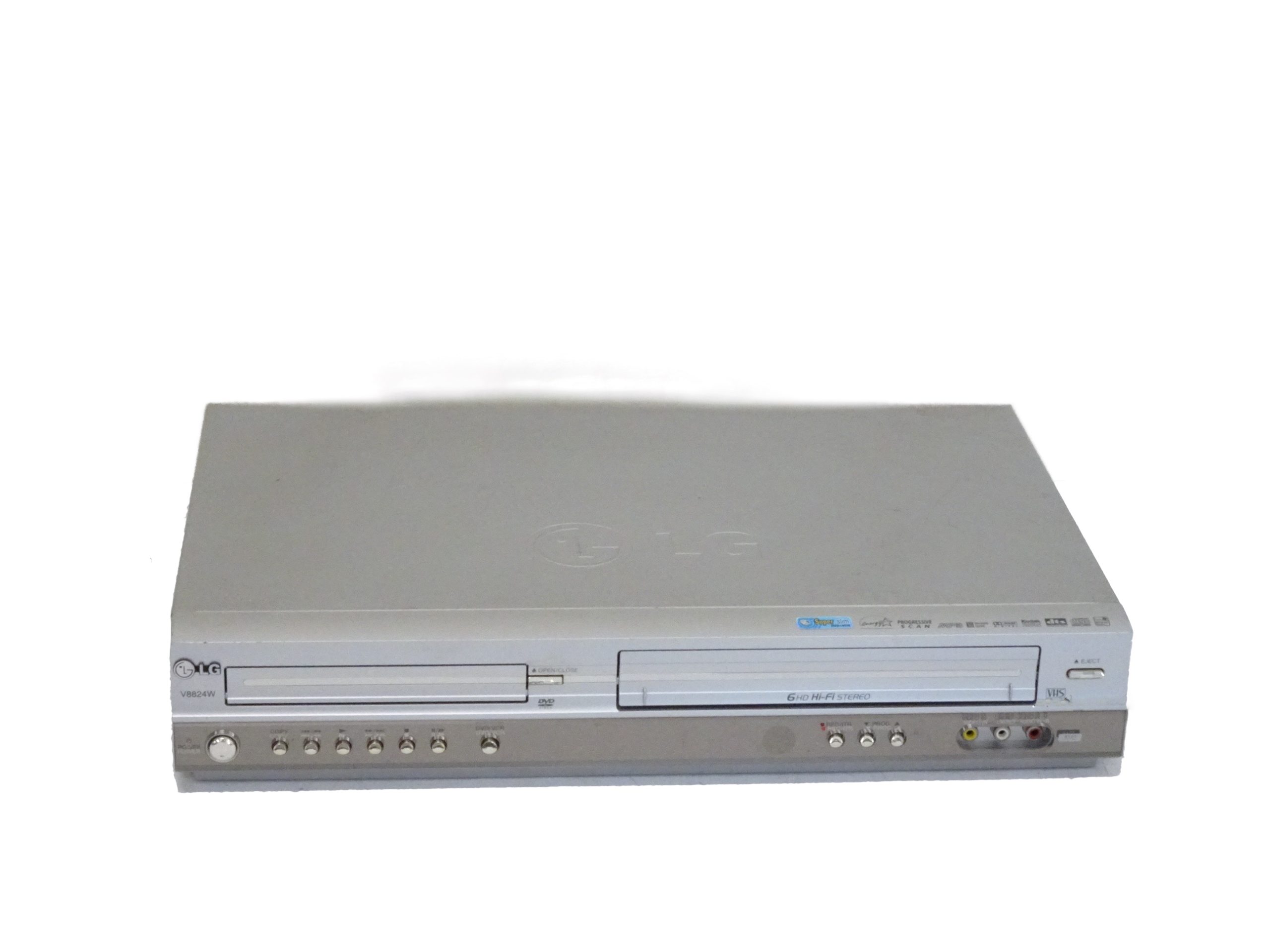 LG V8824W 6 Head HiFi VHS / DVD Combo - Image 2