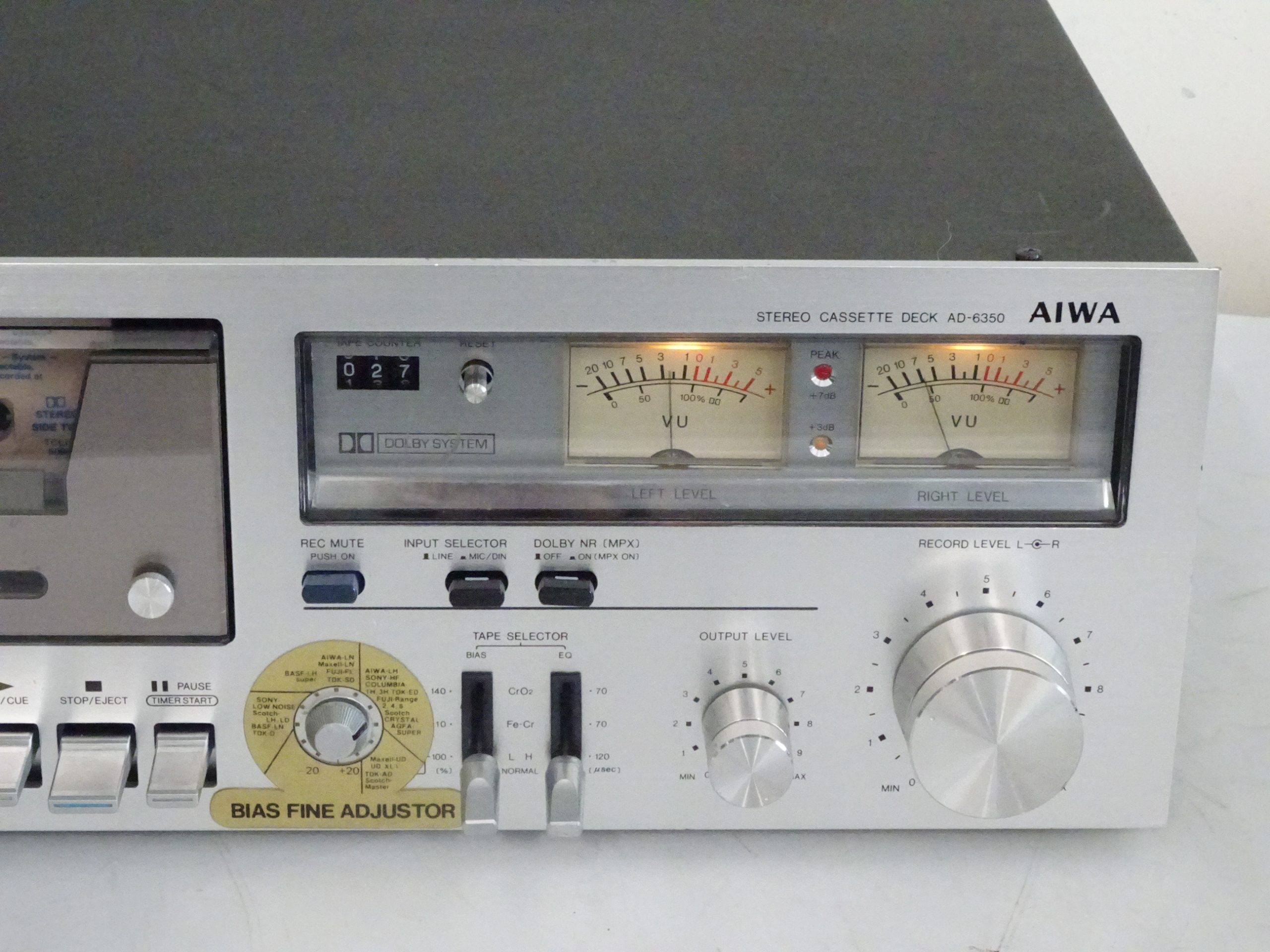 AIWA AD-6350 Audiophile Cassette Deck - Image 3