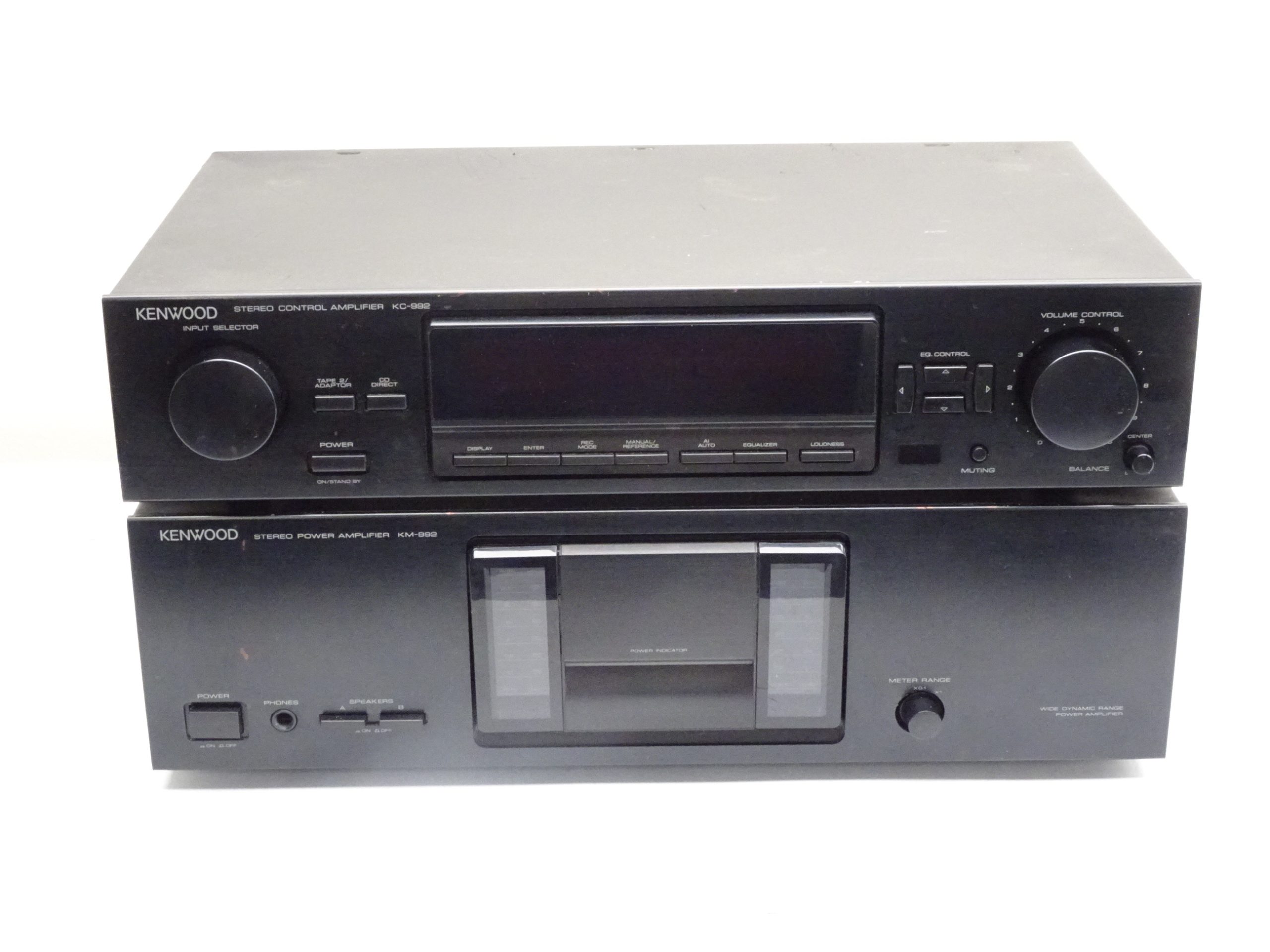 Kenwood KC-992/KM-992 Pre and Power Amp Combo - Image 2