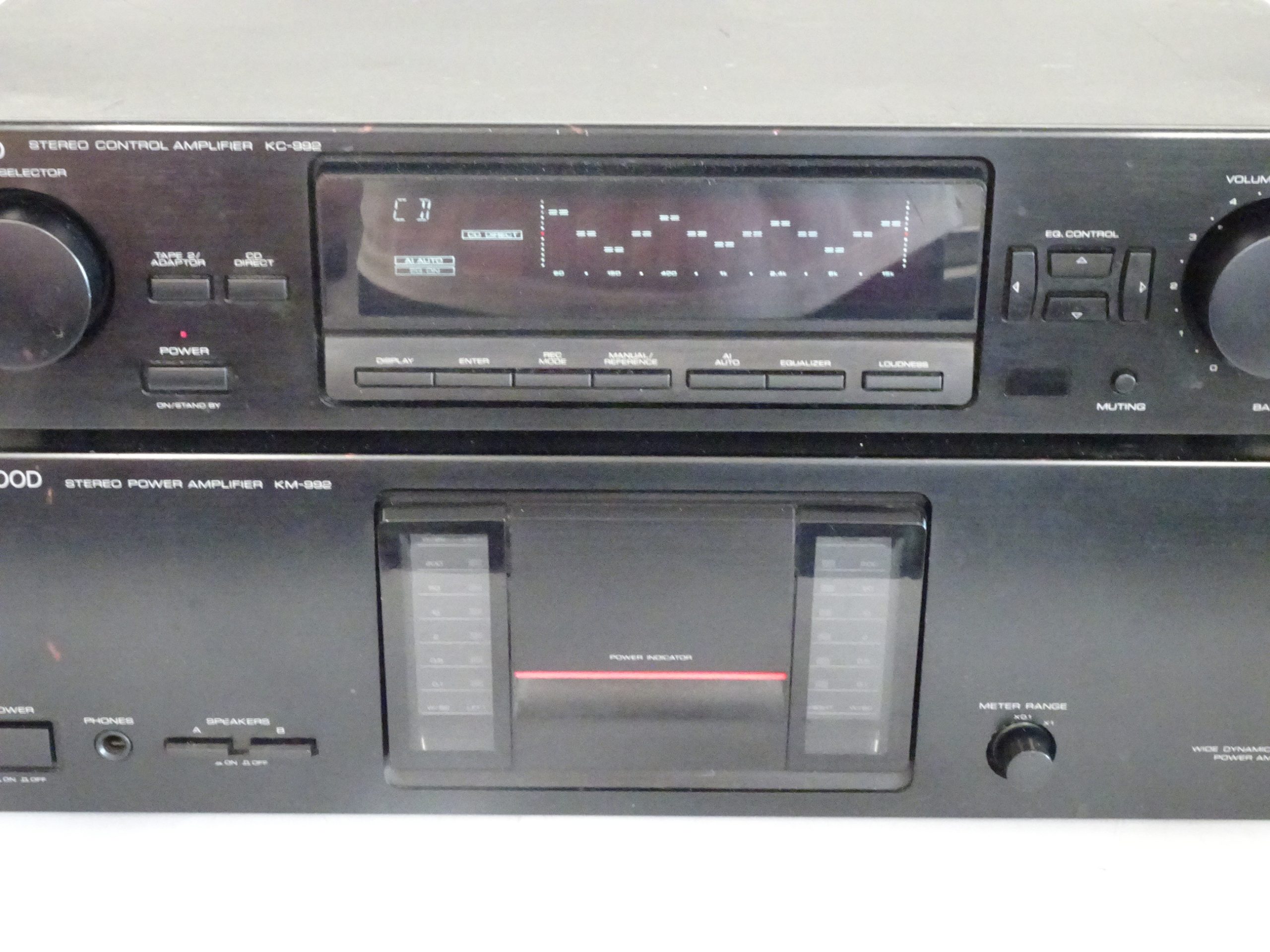 Kenwood KC-992/KM-992 Pre and Power Amp Combo - Image 3