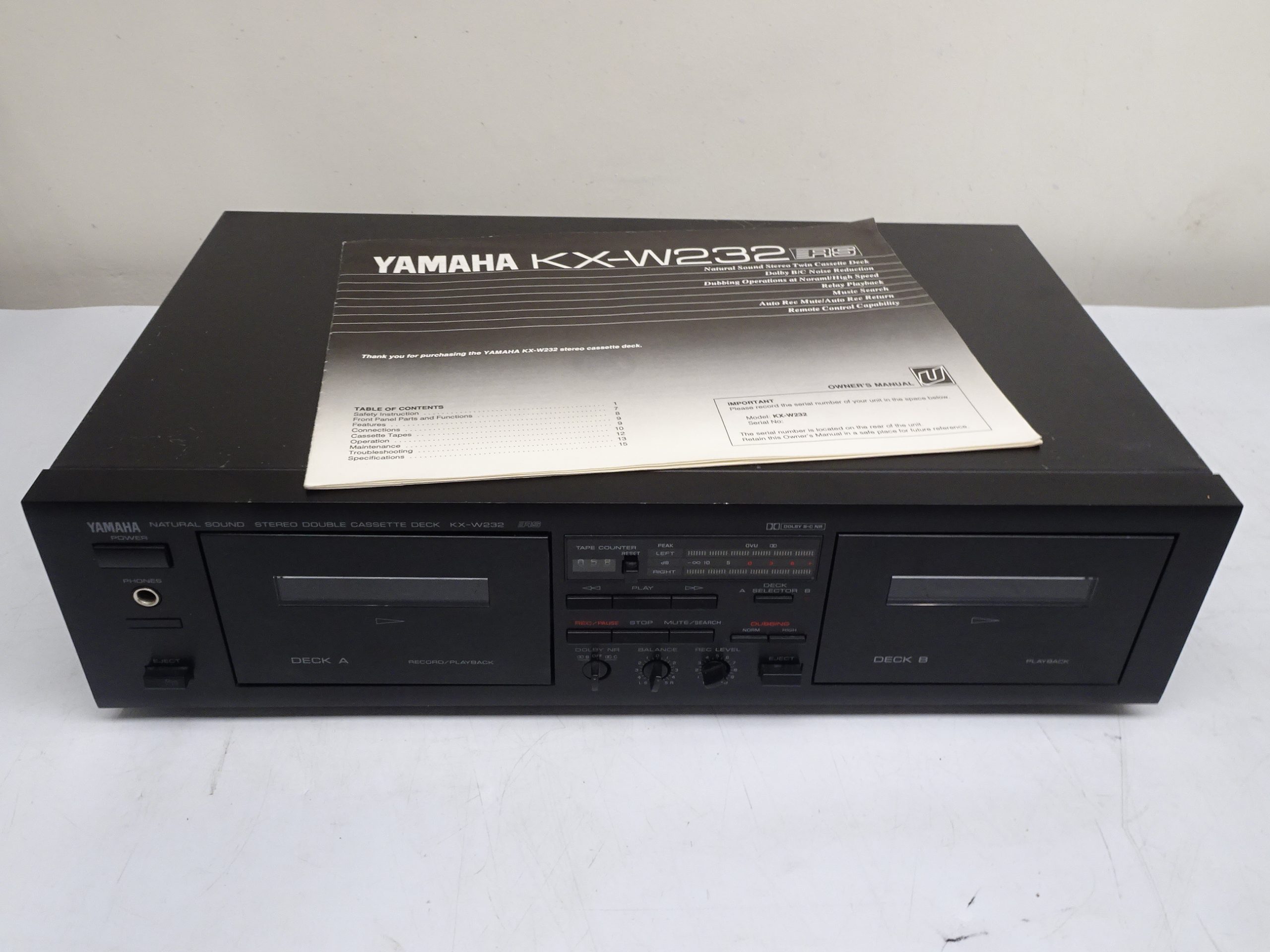 Yamaha KX-W232 Double Cassette Deck - Image 4