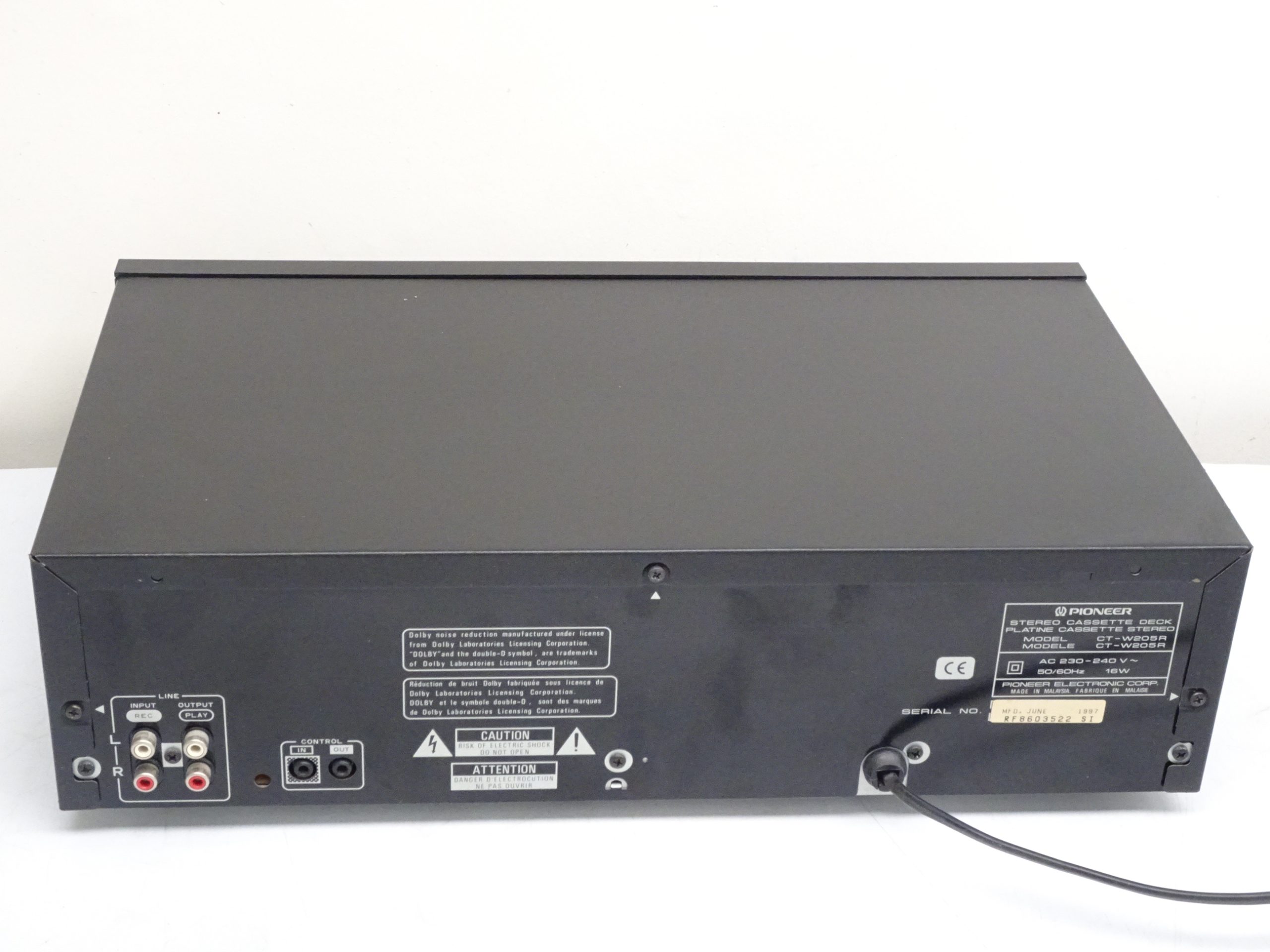 Pioneer CT-W205R Double Cassette Deck - Image 4